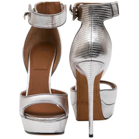 givenchy heels silver|givenchy platform heels.